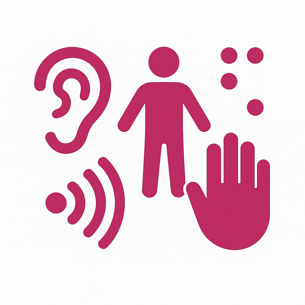 Accessibility Services icon type image showing a graphic representation of support